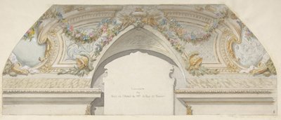 Entwurf für Hôtel de Trevise, Paris, zweite Hälfte des 19. Jahrhunderts von Jules Edmond Charles Lachaise and Eugène Pierre Gourdet