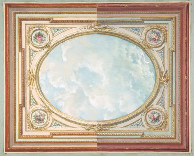 Entwurf für eine Decke mit Trompe-l