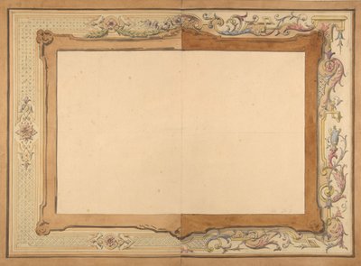 Entwurf für eine Decke, zweite Hälfte des 19. Jahrhunderts. Schöpfer: Jules-Edmond-Charles Lachaise, Eugène-Pierre Gourdet von Jules Edmond Charles Lachaise and Eugène Pierre Gourdet