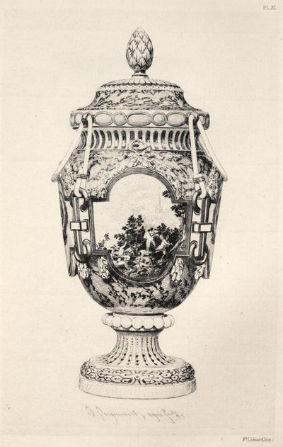 Geschichte der Keramikkunst: Eine beschreibende und philosophische Studie der Töpferei...Tafel XI von Jules Ferdinand Jacquemart