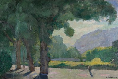 Grenoble, Ansicht von Île Verte 1922 von Jules Flandrin