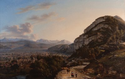 Ansicht von Sassenage 1857 von Jules Jean Baptiste Guedy
