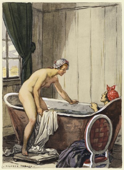 Illustration für die Memoiren von Casanova von Jules Marie Auguste Leroux