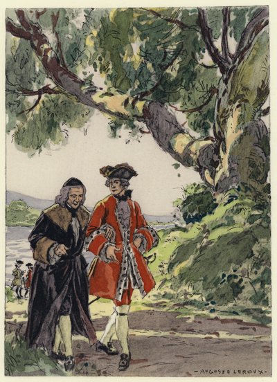 Illustration für die Memoiren von Casanova von Jules Marie Auguste Leroux
