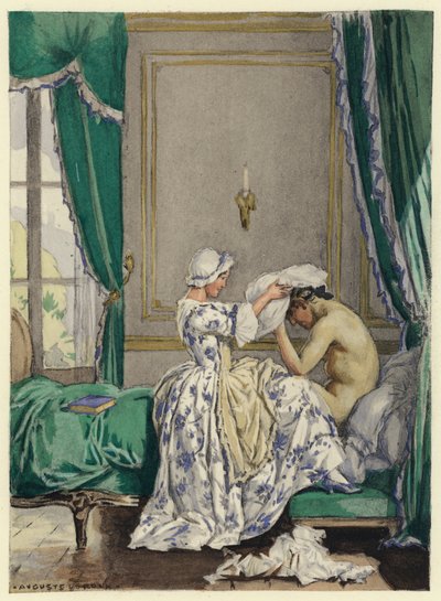 Illustration für die Memoiren von Casanova von Jules Marie Auguste Leroux
