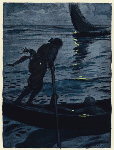 Illustration für die Memoiren von Casanova von Jules Marie Auguste Leroux