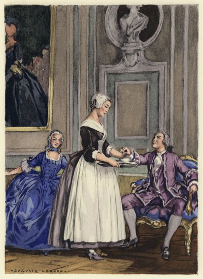 Illustration für die Memoiren von Casanova von Jules Marie Auguste Leroux