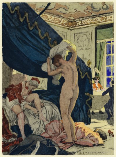 Illustration für die Memoiren von Casanova von Jules Marie Auguste Leroux