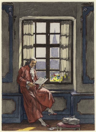 Illustration für die Memoiren von Casanova von Jules Marie Auguste Leroux
