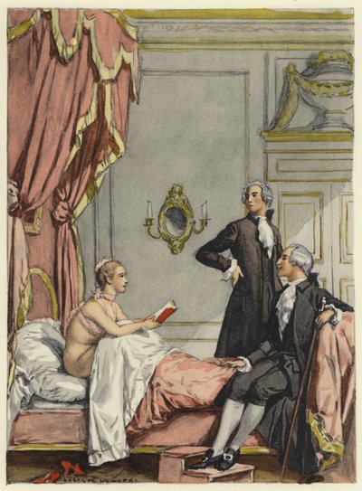 Illustration für die Memoiren von Casanova von Jules Marie Auguste Leroux