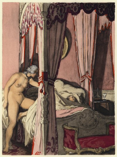 Illustration für die Memoiren von Casanova von Jules Marie Auguste Leroux