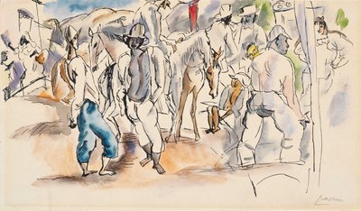 Figuren und Pferde von Jules Pascin