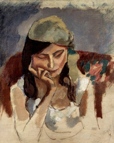 La Dame au Turban. Gemälde von Jules Pascin von Jules Pascin