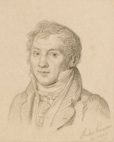 Porträt des Geigers und Komponisten Louis-Luc Loiseau de Persuis 1769-1819, 1849 von Jules Porreau
