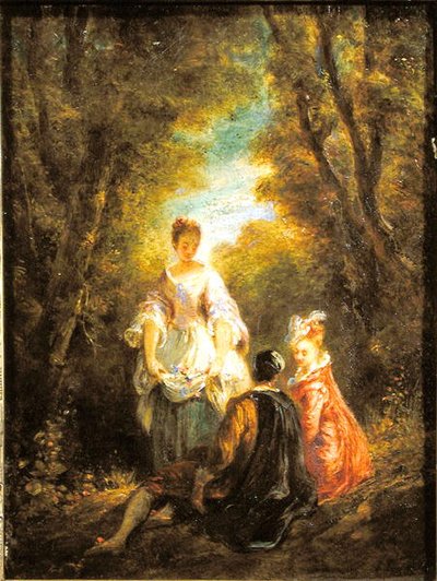 Gespräch in einem Park von Jules Robert Auguste