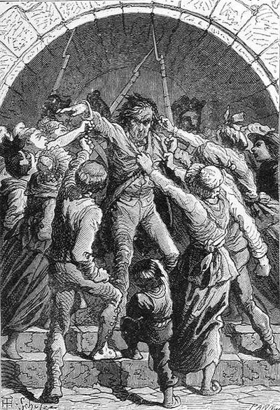 "Tod den Royalisten", graviert von Stephane Pannemaker (1847-1930), aus 