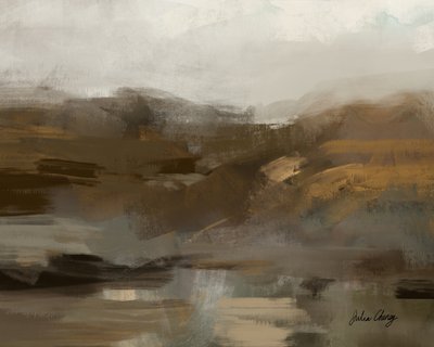 Nebelige Berglandschaft von Julia Cheney
