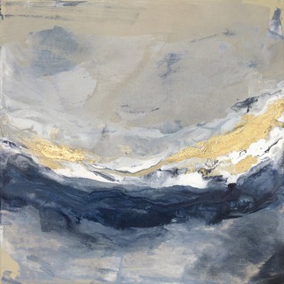 Schichten aus Blau, Grau und Goldtönen von Julia Contacessi