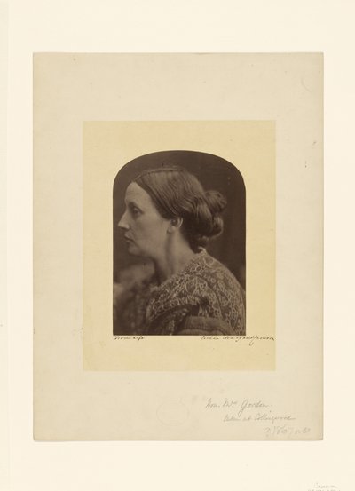 Die ehrenwerte Mrs. Gordon / Caroline Emilia Mary Herschel von Julia Margaret Cameron