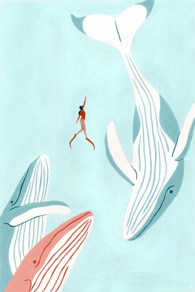 Schwimmen mit Giganten von Julie Lesouef