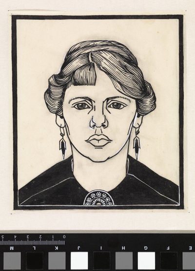 Porträt einer Frau, von vorne von Julie de Graag