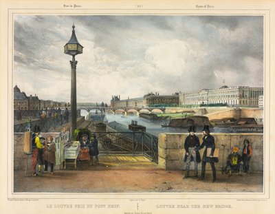 Der Louvre nahe der Neuen Brücke von Julien Louis Jacottet