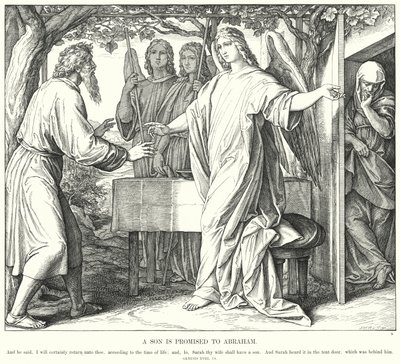 Ein Sohn wird Abraham versprochen von Julius (after) Schnorr von Carolsfeld