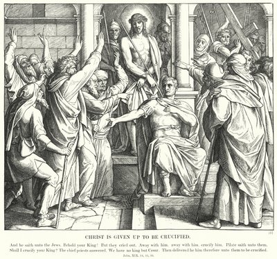 Christus wird zur Kreuzigung übergeben (Stich) von Julius (after) Schnorr von Carolsfeld