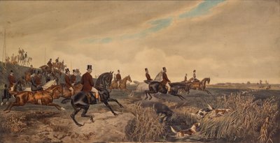 Kaiser Franz Joseph I. mit Kaiserin Elisabeth bei einer Parforcejagd, 1880 von Julius Blaas von