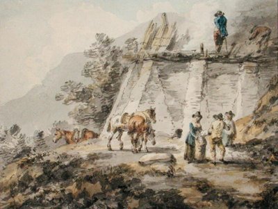 Ein Kalkofen von Julius Caesar Ibbetson