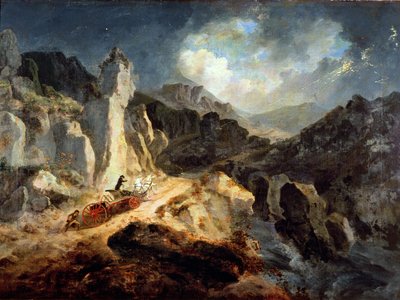 Ein Phaeton in einem Gewitter von Julius Caesar Ibbetson
