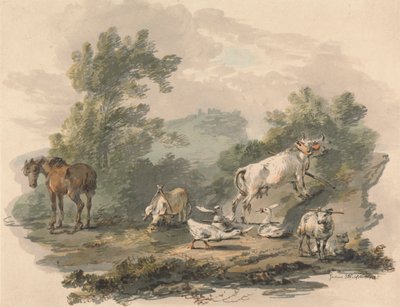Bauernhoftiere: Trübsal von Julius Caesar Ibbetson