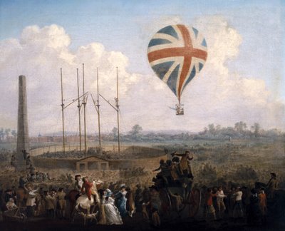 Herr Lunardis neuer Ballon, 29. Juni 1785 von Julius Caesar Ibbetson