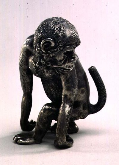 Figur eines Affen für Faberge, ca. 1896-1908 von Julius Rappoport