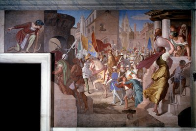 Karl der Große und seine Armee in Paris von Julius Schnorr von Carolsfeld