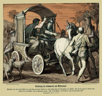 Bekehrung des Kämmerers, Apostelgeschichte von Julius Schnorr von Carolsfeld