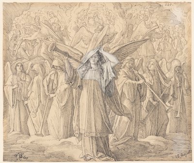 Das siebente Siegel des Buches wird von Julius Schnorr von Carolsfeld