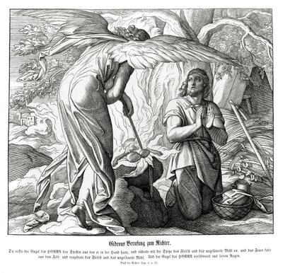 Gideon wird als Richter berufen, Richter von Julius Schnorr von Carolsfeld