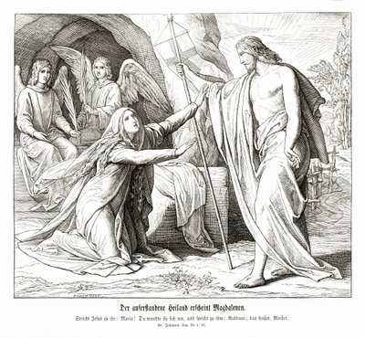 Jesus erscheint Maria Magdalena, Evangelium nach Johannes von Julius Schnorr von Carolsfeld
