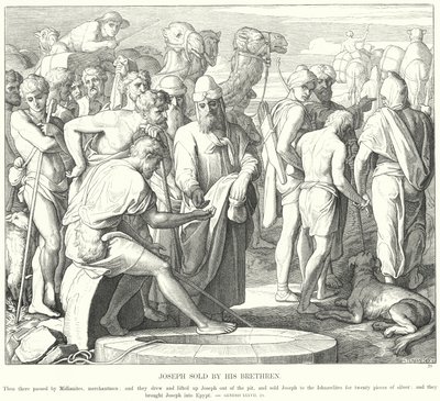 Joseph wird von seinen Brüdern verkauft von Julius Schnorr von Carolsfeld