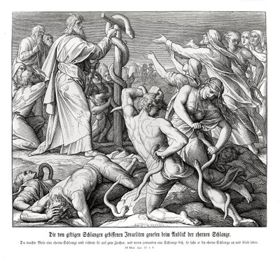 Moses und die eherne Schlange, Numeri von Julius Schnorr von Carolsfeld