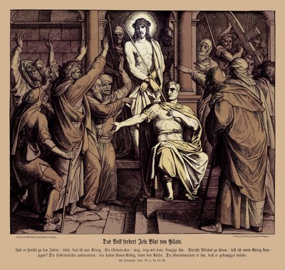 Pontius Pilatus, Evangelium nach Johannes von Julius Schnorr von Carolsfeld