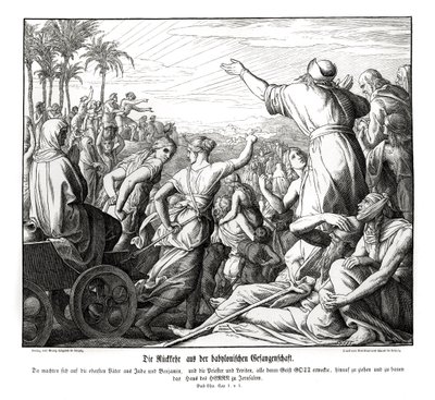 Rückkehr aus Babylon, Esra von Julius Schnorr von Carolsfeld