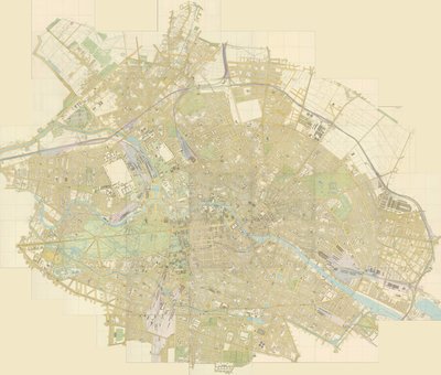 Übersichtsplan von Berlin in 44 Blättern von Julius Straube
