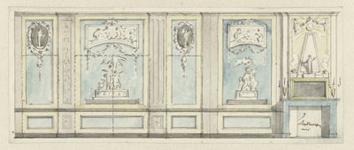 Entwurf für eine Zimmerwand von Jurriaan Andriessen