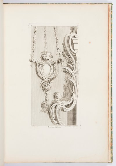 Kirchenlampe, Platte 83, aus Oeuvres de Juste-Aurèle Meissonnier von Juste Aurèle Meissonnier