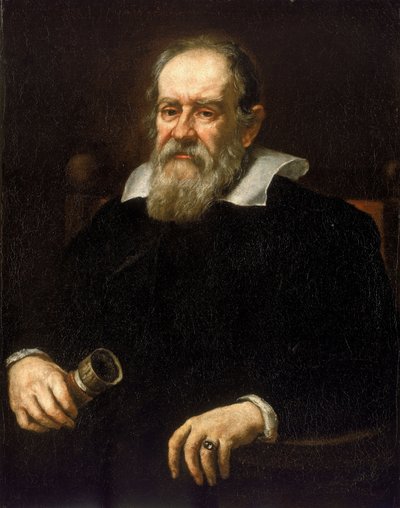 Porträt von Galileo Galilei, italienischer Astronom (1564-1642) von Justus (school of) Sustermans