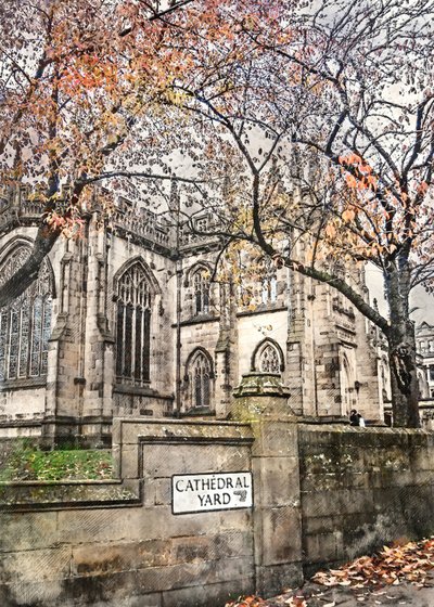 Herbstlicher Kathedralenhof von Justyna Jaszke