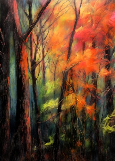 Herbstwaldglanz von Justyna Jaszke