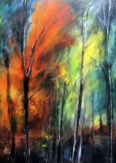 Bunter Herbstwald von Justyna Jaszke